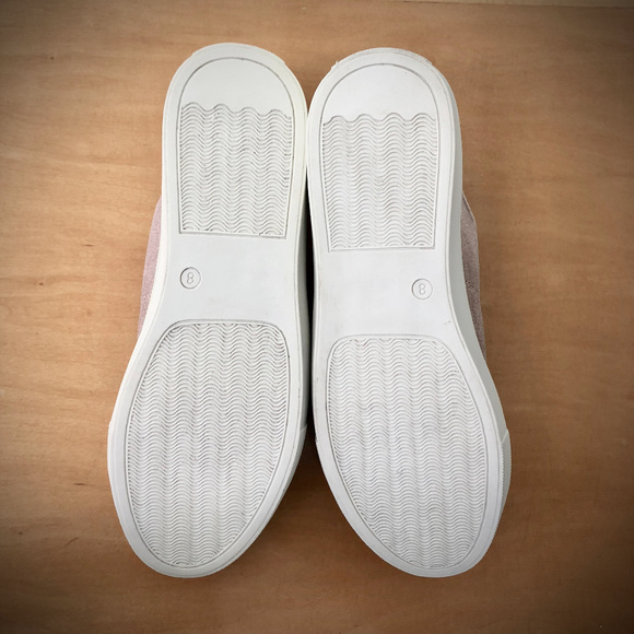 Catherine Malandrino NWT Mauve Velvet Platform Sneakers 8M - Picture 8 of 8